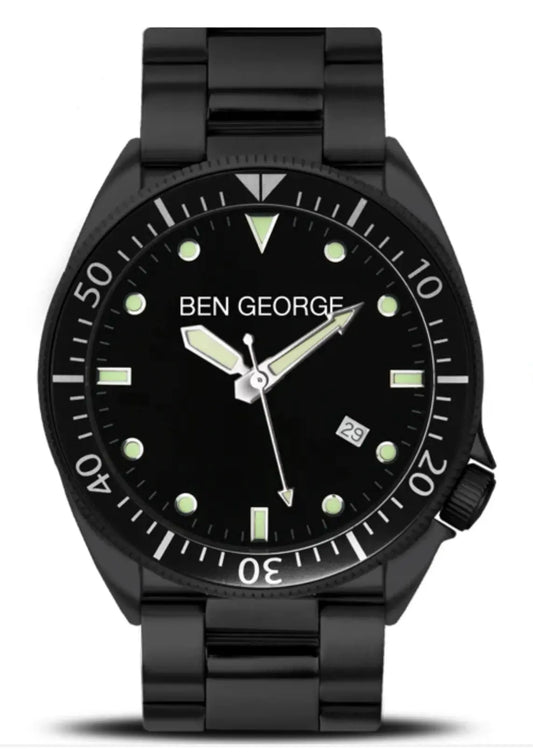 Street Date Quartz Watch / 40mm - White 3152-40-W Ben George