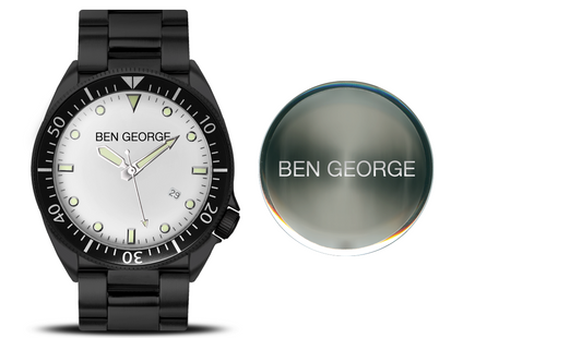 Ben George Date Automatic Watch / 40mm - White 3152-40-W