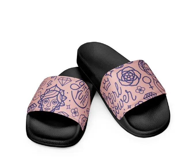 Women's slides - Girl Power Ben George