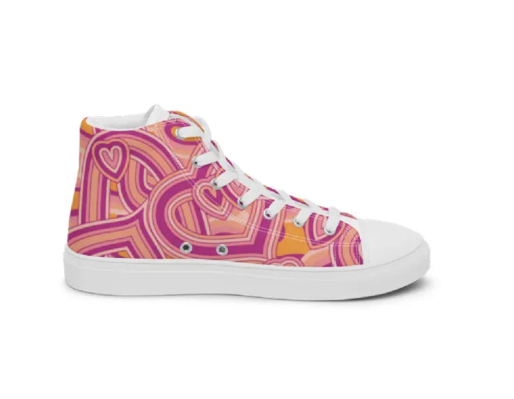 Women’s high top canvas shoes - 60's Love Ben George
