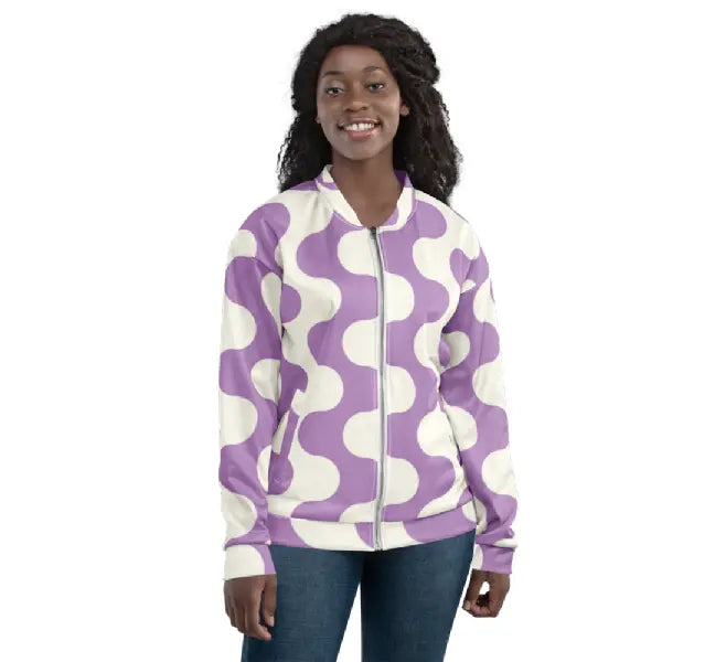 Unisex Bomber Jacket - Purple Haze Ben George