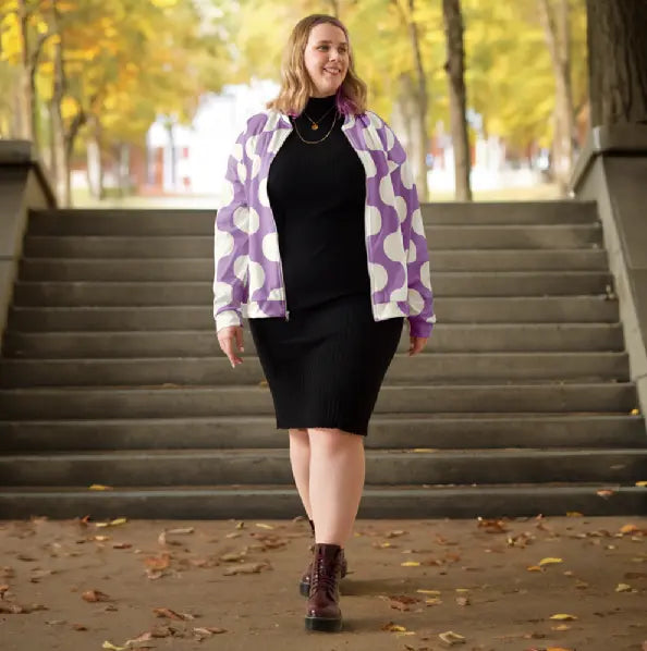 Unisex Bomber Jacket - Purple Haze Ben George