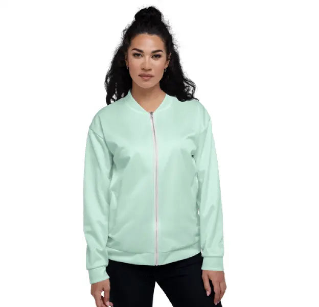Unisex Bomber Jacket - Light Teal Ben George
