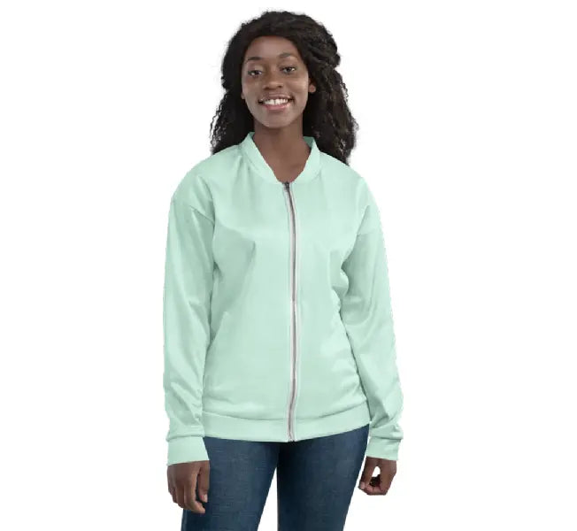 Unisex Bomber Jacket - Light Teal Ben George