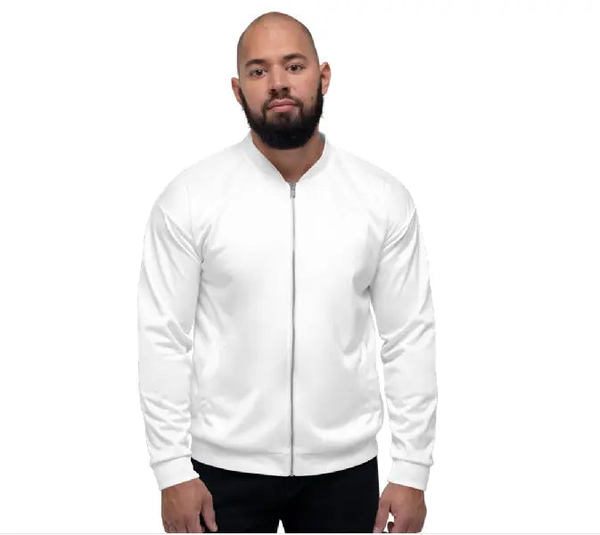 Unisex Bomber Jacket - Classic White Ben George