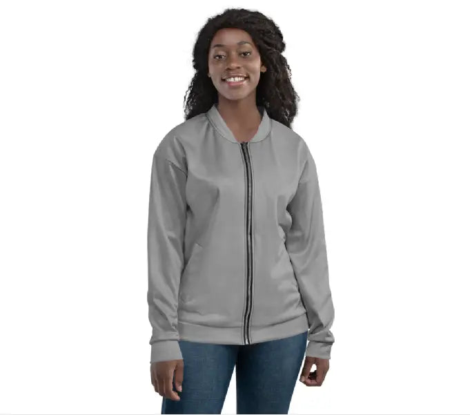 Unisex Bomber Jacket - Classic Gray Ben George