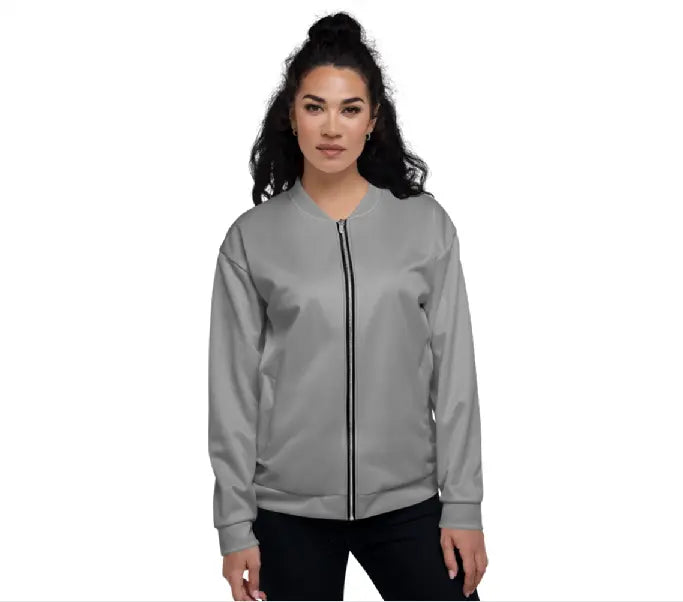 Unisex Bomber Jacket - Classic Gray Ben George