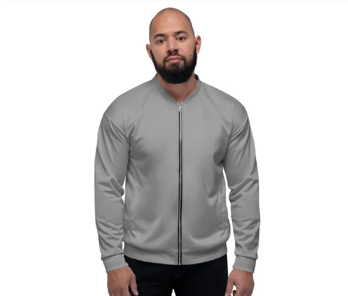 Unisex Bomber Jacket - Classic Gray Ben George