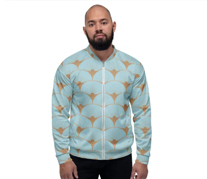 Unisex Bomber Jacket - Blue Kasbah Ben George