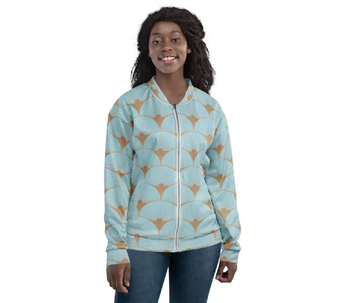 Unisex Bomber Jacket - Blue Kasbah Ben George