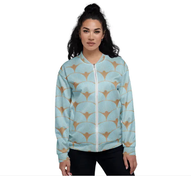Unisex Bomber Jacket - Blue Kasbah Ben George