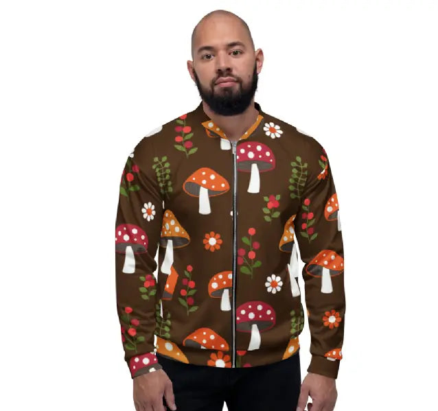 Unisex Bomber Jacket - Shroomy Ben George