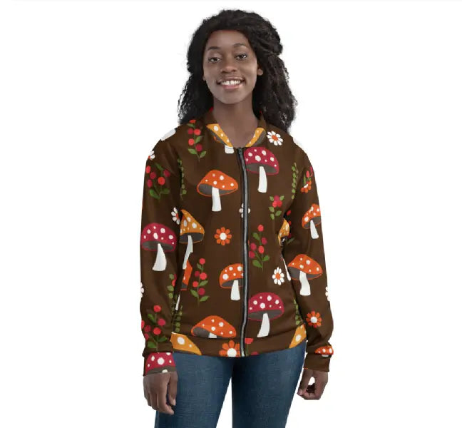 Unisex Bomber Jacket - Shroomy Ben George