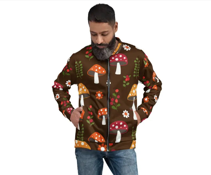 Unisex Bomber Jacket - Shroomy Ben George