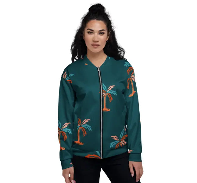 Unisex Bomber Jacket - Palm - Ben George