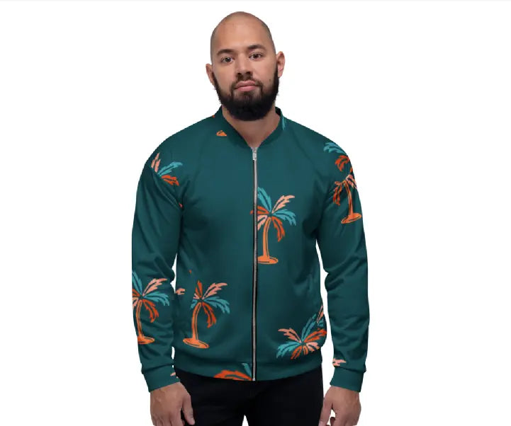 Unisex Bomber Jacket - Palm - Ben George